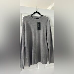NWT Truth by Republic Crewneck Sweater in Gray Mens Small (Runs a lot larger)
